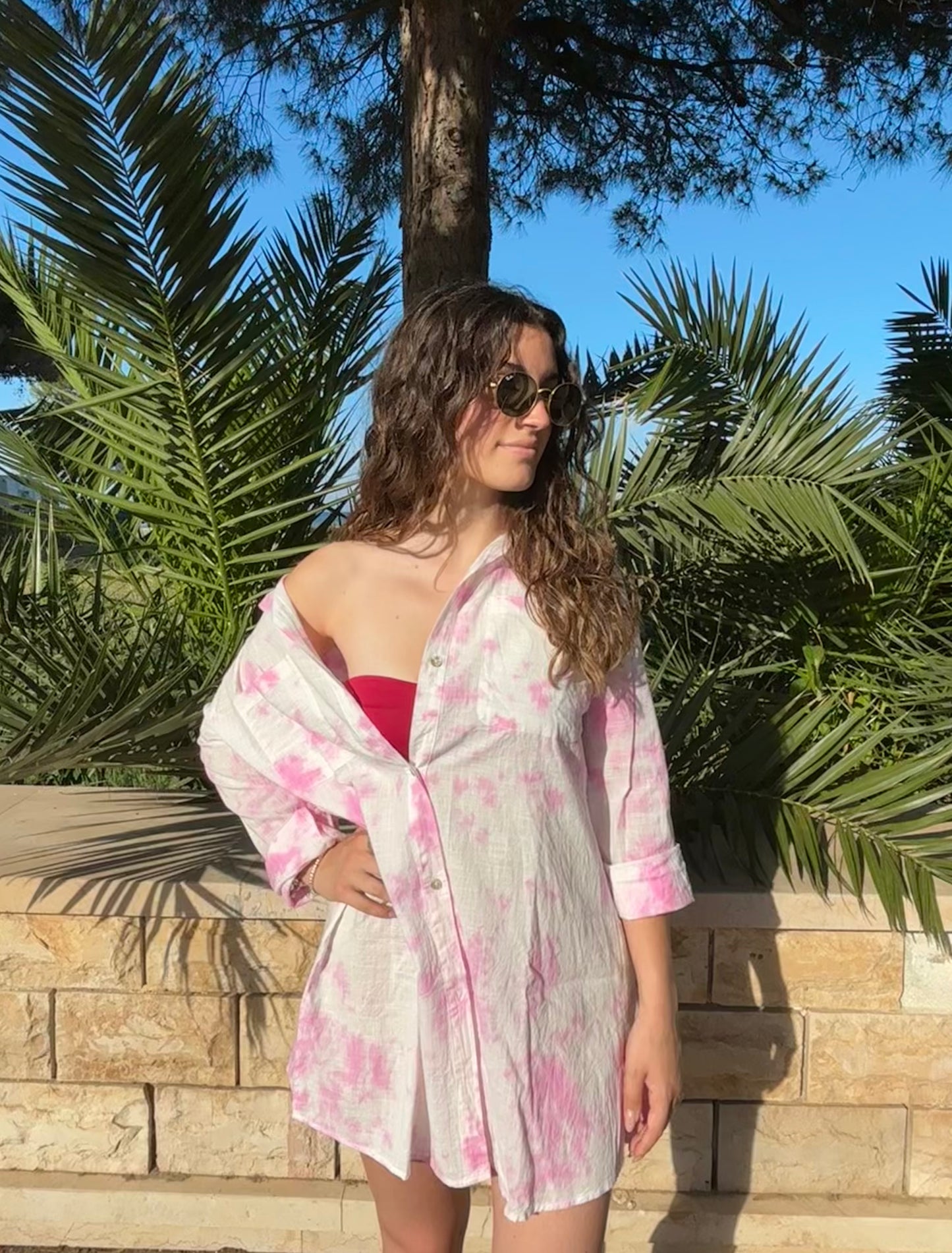 Camicia "Pink Shell"